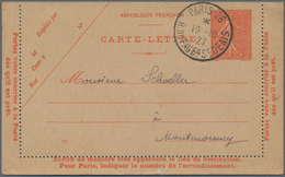 Frankreich - Ganzsachen: 1904/17 Specialiced Collection With Ca. 40 Unused And Used Postal Stationer - Autres & Non Classés