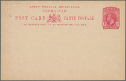 Gibraltar - Ganzsachen: 1897 - 1912, Accumulation Of 30 Unused And Used Postal Stationery, Besides, - Gibilterra