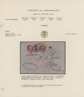 Griechenland: 1853/1867, LARGE HERMES HEADS - MARITIME MAIL, Collection Of Twelve Letters Bearing Fr - Brieven En Documenten