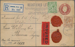 Großbritannien: 1860/1962 Holding Of Ca. 210 Letters, Cards, Picture Postcards, An Airgraph And Used - Other & Unclassified