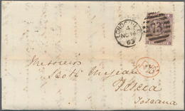 Großbritannien: 1862/1880, Lot Of 20 Lettersheets To Spain Resp. Italy At Rates 2½d. And 6d. (mainly - Autres & Non Classés