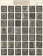 Großbritannien: 1874/1878, 6d. Grey Wm Spray, Assortment Of 135 Used Stamps: Plate 13 (84), Plate 15 - Other & Unclassified