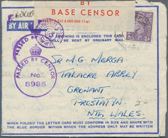 Großbritannien - Besonderheiten: 1915/86 Ca. 130 Items Of Military Mail, Covers, Postcards And Posta - Sonstige & Ohne Zuordnung