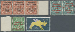 Irland: 1922/1971, Mint Assortment Of Varieties Incl. Proof PR9 Marginal Copy, T10d "banana Flaw" Wi - Storia Postale