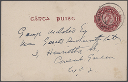 Irland: 1922/94 Accumulation Of Ca. 480 Unused/CTO-used And Commercially Used Postal Stationeries (p - Storia Postale