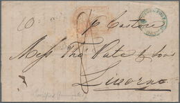 Italien - Vorphila: 1815 - 1853, 12 Interesting Vorphila Letters, Among Other Things Department Stam - ...-1850 Préphilatélie