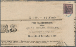 Italien - Altitalienische Staaten: Modena - Zeitungsstempelmarken: 1854/1856: 9 C. "small B.G." News - Modène