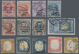 Italien: 1850's-1950's Ca.: Group Of About 40 Mint And Used Stamps Including Few Old From Naples And - Colecciones