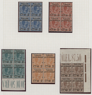 Italien: 1890, Revaluation Overprints On Parcel Stamps, 2c. On 20c. To 2c. On 1.75l., Five Values As - Verzamelingen