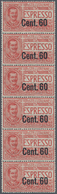 Italien: 1922, Victor Emanuel III. EXPRESS Stamp 50c. Brownish Rose Surch. 'Cent. 60' In A Lot With - Lotti E Collezioni