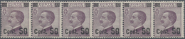 Italien: 1923, Victor Emanuel III. 55c. Dark Lilac Surch. 'Cent. 50' In A Lot With 35 Stamps Incl. S - Collections