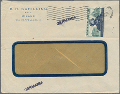 Italien: 1952/1958, Lot Of Eight Commercial Covers To Emmerich/Germany Bearing Commemoratives Franki - Colecciones
