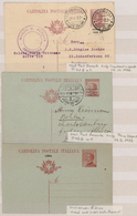 Italienische Post In Der Levante: 1909/1922, Italian Mediterranean Area (Albania/Levant/Lybia), Lot - Amtliche Ausgaben