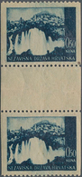 Kroatien: 1941/1942, Definitives "Pictorials", 0.50k. Blackish Blue "Jajce Waterfall", Specialised A - Croazia