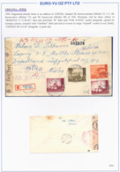 Kroatien: 1941/1945, Collection Of 48 Entires On Written Up Album Pages, Mainly Commercial Mail Incl - Croazia