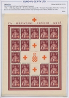 Kroatien: 1941/1945, Specialised U/m Assortment On Written Up Album Pages, Comprising Especially A N - Kroatië