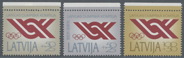 Lettland: 1992, National OLYMPIC Committee Set Of Three In An Unbelievable INVESTMENT LOT Lot With A - Latvia