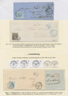 Luxemburg: 1848/76 Collection Of About 35 Letters (incl. A Few Fronts) And 10 Neatly Canceled Stamps - Altri & Non Classificati