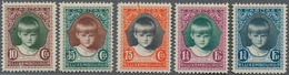 Luxemburg: 1929, CARITAS (Princess Marie-Gabrielle) Complete Set Of Five In A Lot With About 250 Set - Sonstige & Ohne Zuordnung