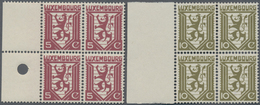 Luxemburg: 1930, Definitive Issue 'lion' Complete Set Of Two 5c. Lilac-red And 10c. Olive-green In A - Otros & Sin Clasificación