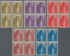 Luxemburg: 1932, CARITAS (Countess Ermesinde Of Luxembourg) Complete Set Of Five In A Lot With 14 Se - Andere & Zonder Classificatie