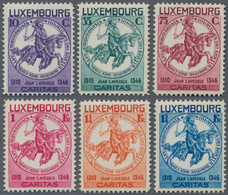 Luxemburg: 1934, CARITAS (Seal Of Earl John Of Luxembourg) Complete Set Of Six In A Lot With 38 Sets - Autres & Non Classés