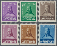 Luxemburg: 1935, CARITAS (Earl Charles I. Of Luxembourg) Complete Set Of Six In A Lot With 35 Sets, - Autres & Non Classés