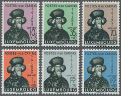 Luxemburg: 1938, CARITAS (Sigismund Of Luxembourg) Complete Set Of Six In A Lot With About 230 Sets - Andere & Zonder Classificatie
