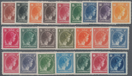Luxemburg: 1944/1946, Definitive Issue 'Great Duchess Charlotte' Complete Set Of 23 In A Lot With Ab - Other & Unclassified
