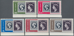 Luxemburg: 1952, Centenary Of Stamps Complete Set Of Five In An INVESTMENT Lot With Approx. 80 Sets - Otros & Sin Clasificación