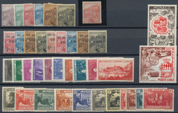 Monaco: 1885/1955, Used And Unused Lot On Stockcards Form Early Issues, 1919 War Orphans Complete Mi - Neufs