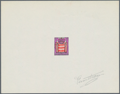 Monaco: 1948/1983, Lot Of Specialities Incl. 1948 50c. "Nymphe De Salmacis" Epreuce D'artiste In Bla - Unused Stamps