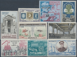 Monaco: 1960/1989, Dealer's Stock Of Year Sets On Stockcards, Seald In Plastic Sleeves With 25 Sets - Unused Stamps