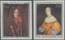 Monaco: 1970, Paintings From Prince's Palace Complete Set Of Two 1.00fr. 'Louis I. (Jean Francois De - Nuovi