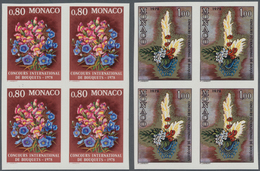 Monaco: 1977, International Competition Of Floral Art Complete Set Of Two (flowers And Ikebana) In A - Neufs