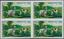 Monaco: 1979, International Dog Show In Monte Carlo 1,20fr. 'English Setter And Pointer' In A Lot Wi - Ungebraucht