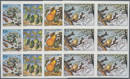 Monaco: 1988, Pre-Cancels 'Four Seasons Of Pear Tree (Pyrus Communis)' Complete Set Of Four In A Lot - Neufs