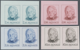 Monaco: 1993, Prince Rainier Definitives Complete Set Of Four In A Lot With 180 IMPERFORATE Sets Mos - Ongebruikt