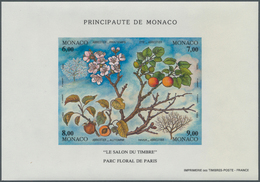 Monaco: 1994, The Four Seasons (Fruits), Souvenir Sheet IMPERFORATE, 100 Pieces Unmounted Mint. Maur - Ongebruikt