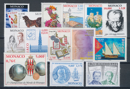 Monaco: 2001, Complete Year Set MNH Per 100. Michel Cat. Val. 5380,- €, Face Value 2270,- €. - Ungebraucht