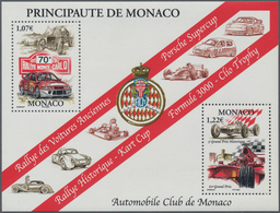 Monaco: 2002, 1,07/1,22 €, Automobile Club Of Monaco, 2000 Copies Of This Souvenir Sheet MNH. Michel - Ongebruikt