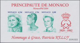 Monaco: 2004, 0,75/1,75/3,50 €, MONACOPHIL, 2000 Copies Of This Souvenir Sheet MNH. Michel Bl. No. 8 - Ungebraucht