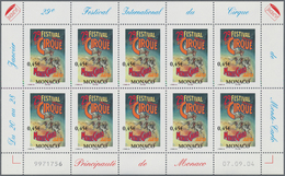 Monaco: 2005, 0.45 € Circus Festival, 770 Complete Sheets With 7.700 Stamps Mint Never Hinged. Miche - Nuevos