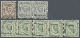 Montenegro: 1893, 400th Anniversary, Overprints On "Nikola" Definitives, Specialised Assortment Of A - Montenegro