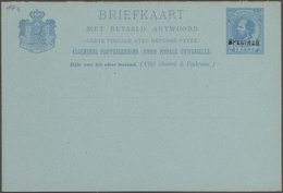 Niederlande - Ganzsachen: 1876/1926 Specialized Collection Of About 550 Unused And Used Postal Stati - Interi Postali