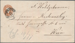Österreich: 1860/1890 (ca.), Lot Von 20 Briefen Und Karten, Dabei Gebrauchte Ganzsachen (Umschläge, - Sammlungen