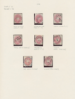 Österreich: 1863, Freimarken Doppeladler, Kleine Spezialisierte Sammlung Mit Diversen Stempel, Saube - Sammlungen