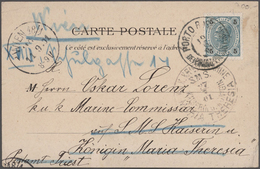 Österreich: 1901 - 1917 (ca.), 43 Feldpost-Belege, Zumeist Marineschiffspost (z.B. "SMS Prinz Eugen, - Collections