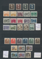 Österreich: 1922/1937, Parallel Postfrisch Und Gestempelt Geführte Sammlung Im Steckbuch, Wipa-Faser - Verzamelingen