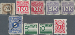 Österreich - Portomarken: 1894/1989 Ca., Komplette, Weitgehend Doppelt (ungebraucht U. Gestempelt) G - Taxe